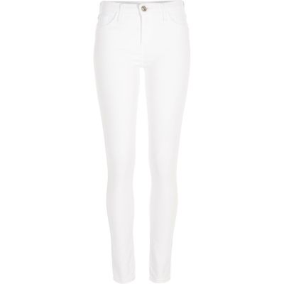 White Amelie superskinny jeans